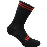 SIXS CALZA CORTA LANA MERINO BLACK RED