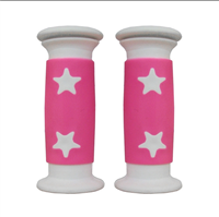 MANOPOLE BIMBA STELLE BIANCO/ROSA 10CM