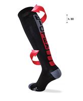BIOTEX CALZA A COMPRESSIONE GRADUATA NERO/ ROSSO