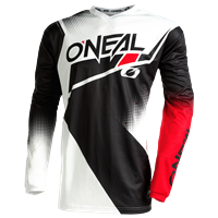 MAGLIA MTB O'NEAL ELEMENT JERSEY RACEWEAR V.22 BLACK/WHITE/RED