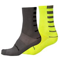 CALZINI ENDURA COOLMAX® STRIPE SOCKS HI-VIZ YELLOW