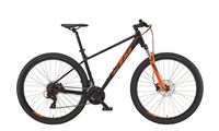BICICLETTA DA MTB FRONT KTM CHICAGO 292 BLACK MATT (ORANGE) 2022