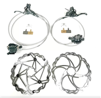 BRAKING COPPIA FRENI A DISCO IN.CA.S. 2.0 +3MM LIMITED EDITION TUBO IN TRECCIA DIAMETRO 5MM POMPANTE 9.0MM