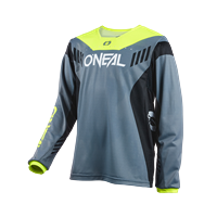 O'NEAL ELEMENT FR YOUTH JERSEY HYBRID V.22 GRAY/NEON YELLOW