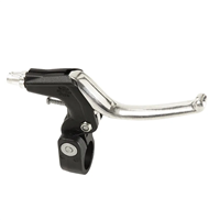 COPPIA LEVE FRENO JUNIOR 24" V-BRAKE IN ALLUMINIO/NYLON NERO/ARGENTO