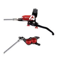 FRENO HOPE  TECH4 V4 BRAIDED FRONT BLACK/RED