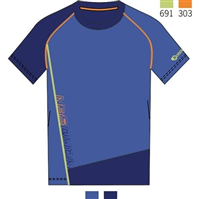 NORDSEN MAGLIA MANICHE CORTE LIVIGNO BLU