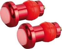 COPPIA LUCI MANOPOLE A 2 LED ROSSI 180° 2 FUNZIONI