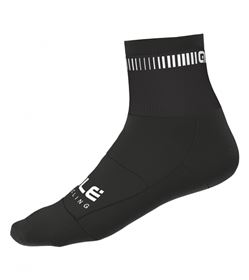 CALZA ALE' LOGO Q-SKIN NERO/BIANCO