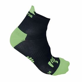 CALZE KARPOS LAVAREDO SOCK BLACK GREEN FLUO 