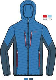 NORDSEN GIACCA CREVICE AZZURRO