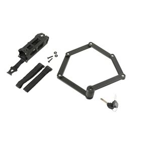 LUCCHETTO COMBINATO PIEGHEVOLE 840MM NERO