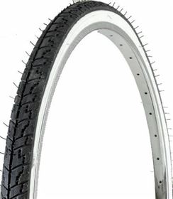 COPERTONE 24 X 1.3/8 URBAN - H459 TUBE TYPE - RIGIDO NERO/BIANCO