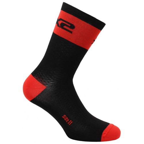 SIXS CALZA CORTA LOGO NERO ROSSO