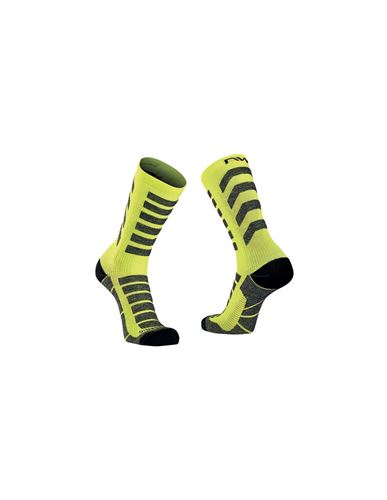CALZINI NORTHWAVE HUSKY CERAMIC SOCK GIALLO FLUO