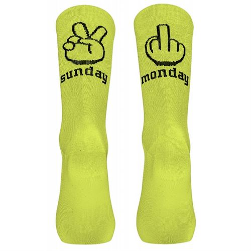 NORTHWAVE CALZINO SUNDAY MONDAY SOCK YELLOW FLUO