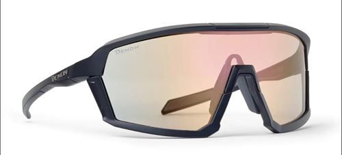 OCCHIALI DEMON GRAVEL FOTOCROMATICO MATT BLACK LENTE DCHROM MIRROR GOLD