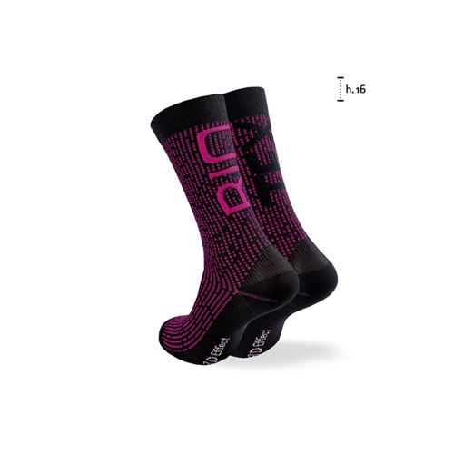 CALZA 3D FRESH NERO FUCSIA