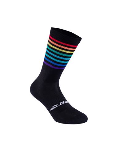 GIST ITALIA CALZINI Q-SKIN STRIPES NERO MULTICOLOR