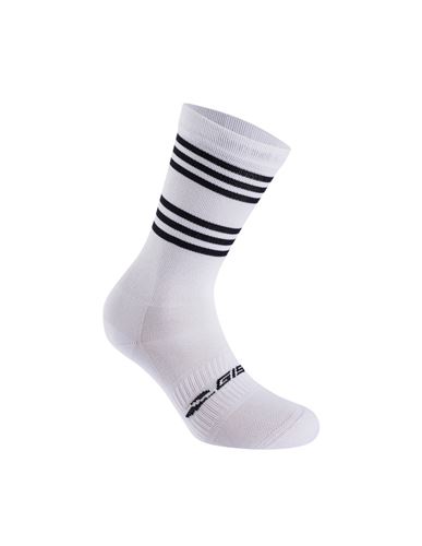 GIST ITALIA CALZINI Q-SKIN STRIPES BIANCO NERO