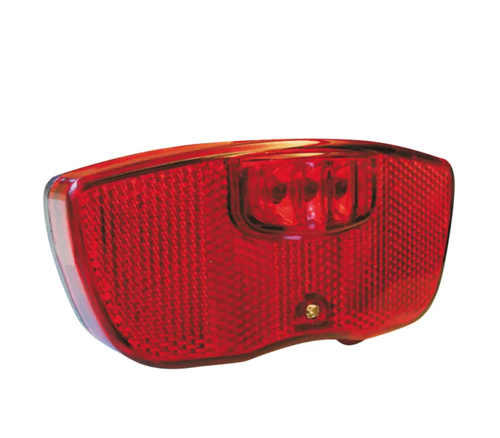 FANALE POSTERIORE A BATTERIA 105X50X30MM CON 3 LED ROSSI