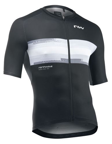 NORTHWAVE FORCE EVO JERSEY SHORT SLEEVE BLACK WHITE
