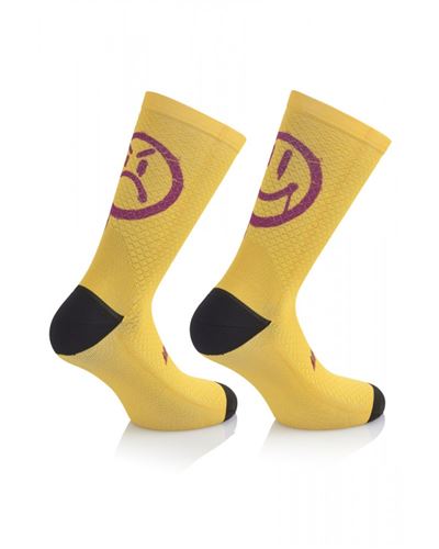 CALZINI MB WEAR SMILE EMOTIONS GIALLO H20
